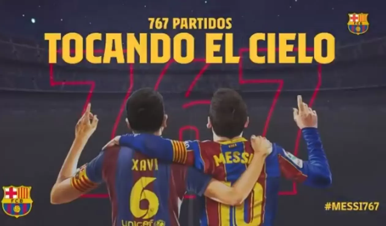 Video de Barcelona homenaje a Messi