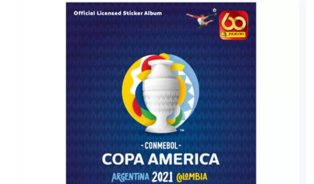 Portada álbum Panini, Copa América 2021