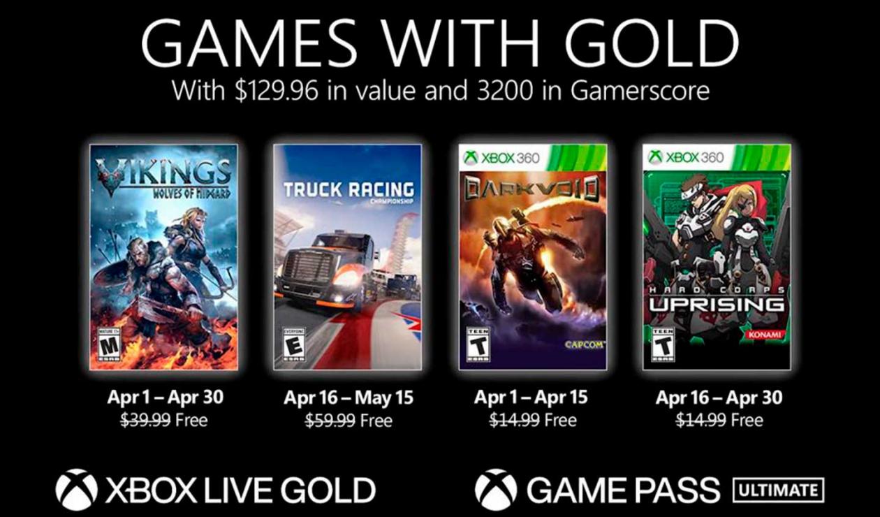 Xbox Live Gold Lista De Juegos Gratis Para Abril De 2021 Antena 2
