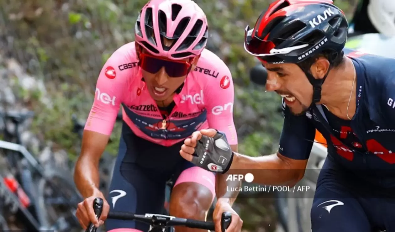 Egan Bernal y Dani Martínez, Giro de Italia