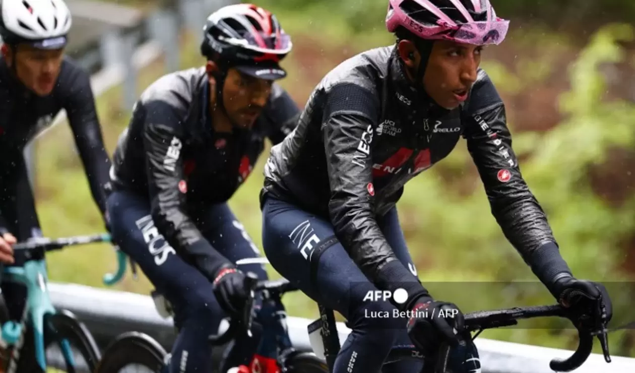Daniel Felipe Martínez y Egan Bernal, Giro de Italia