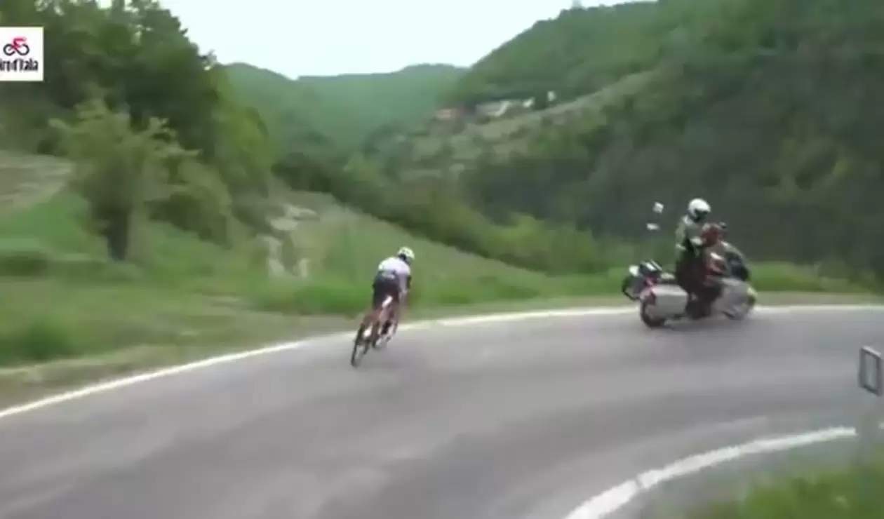 Posible accidente en el Giro de Italia