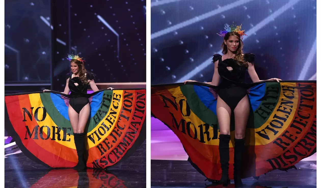Miss Uruguay Lola de los Santos en Miss Universo