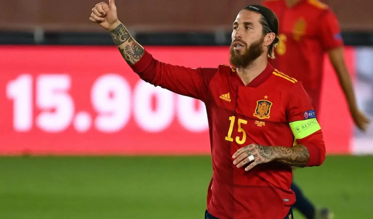 Sergio Ramos, jugador de España