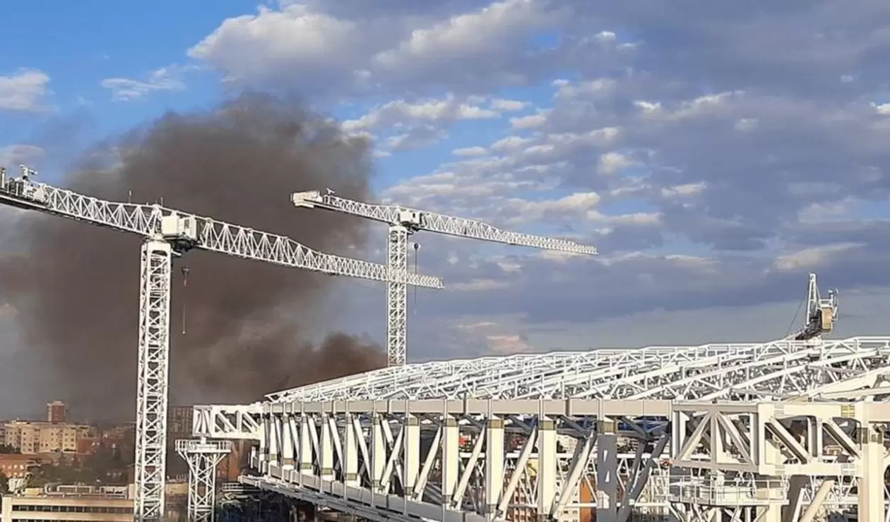 Incendio santiago Bernabéu