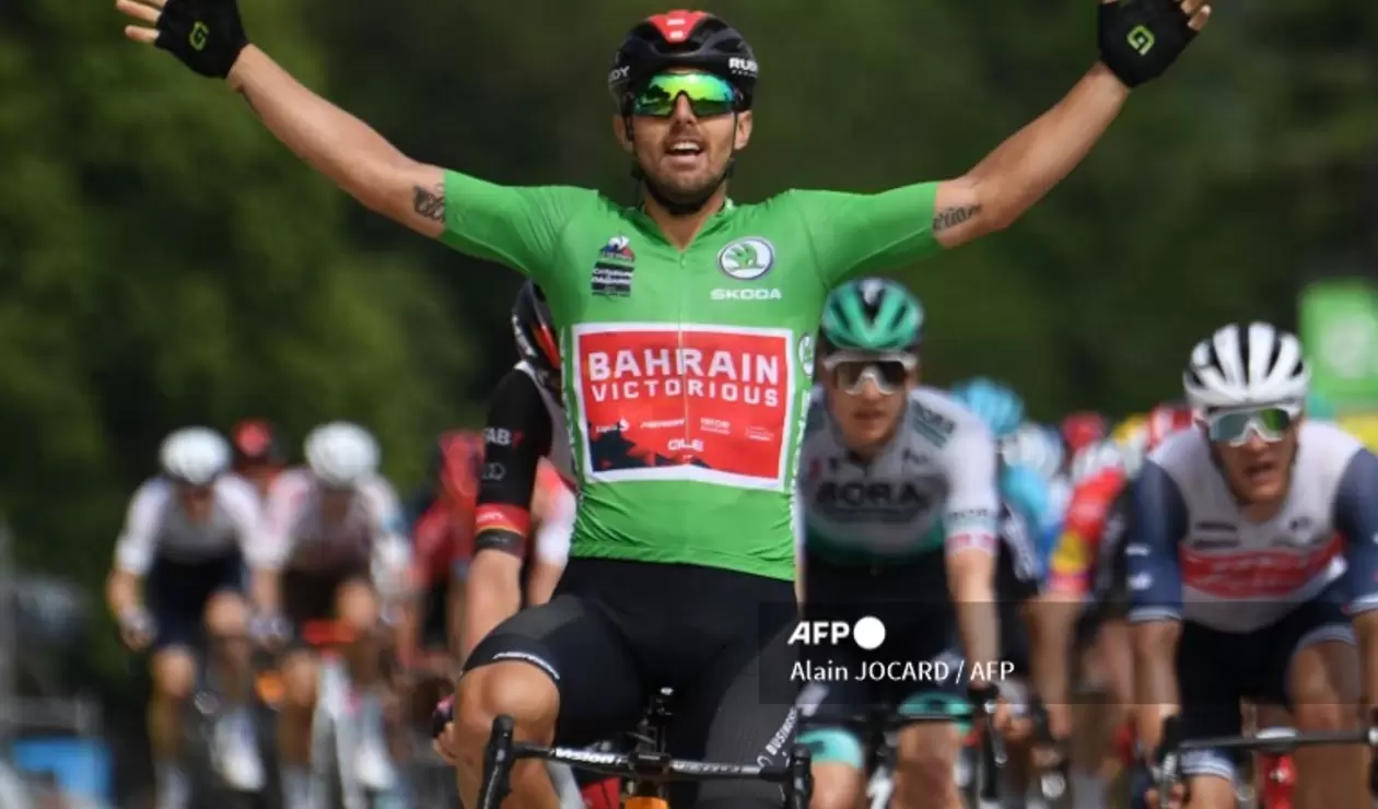 Sonny Colbrelli, ciclista del Bahrain - Victorious