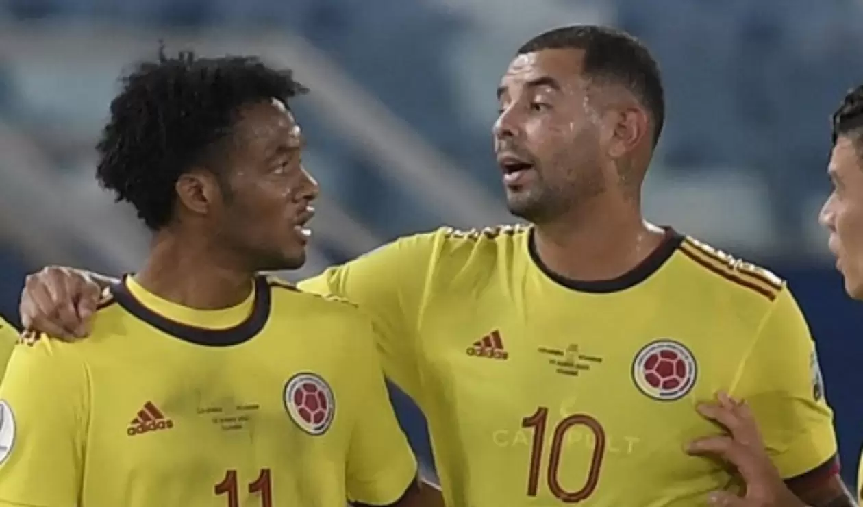 Juan Guillermo Cuadrado y Edwin Cardona - Selección Colombia 2021