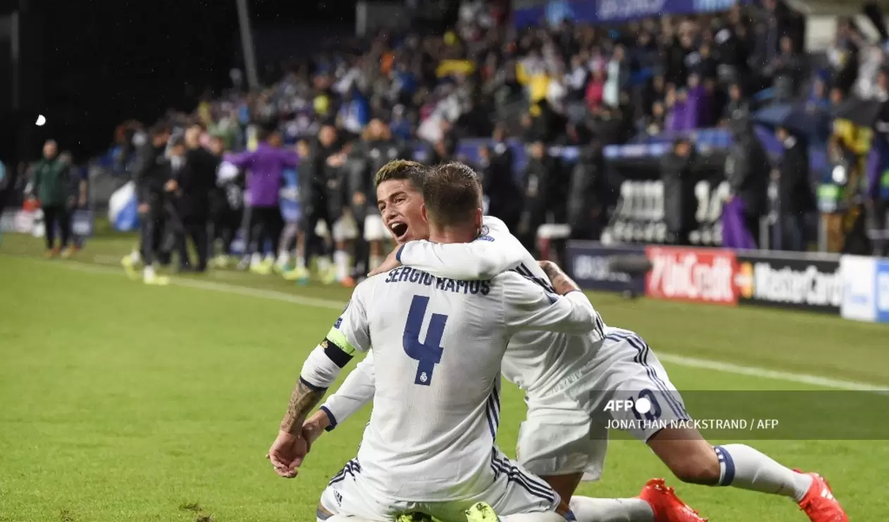 Sergio Ramos y James Rodríguez - Real Madrid