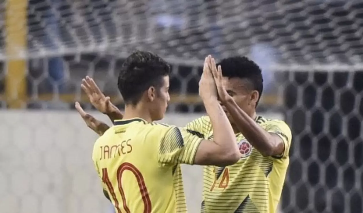 James y Luis Díaz - Selección Colombia