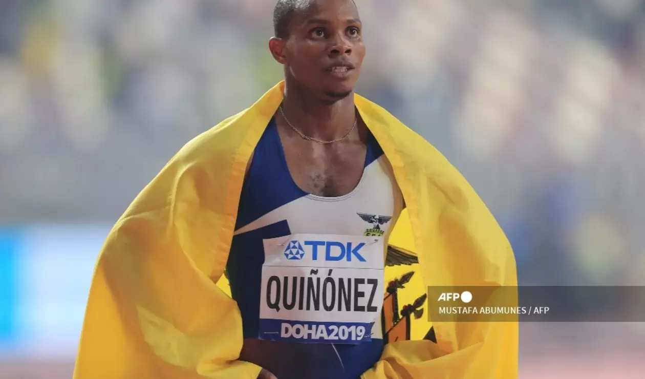 Alex Quiñonez, atleta ecuatoriano