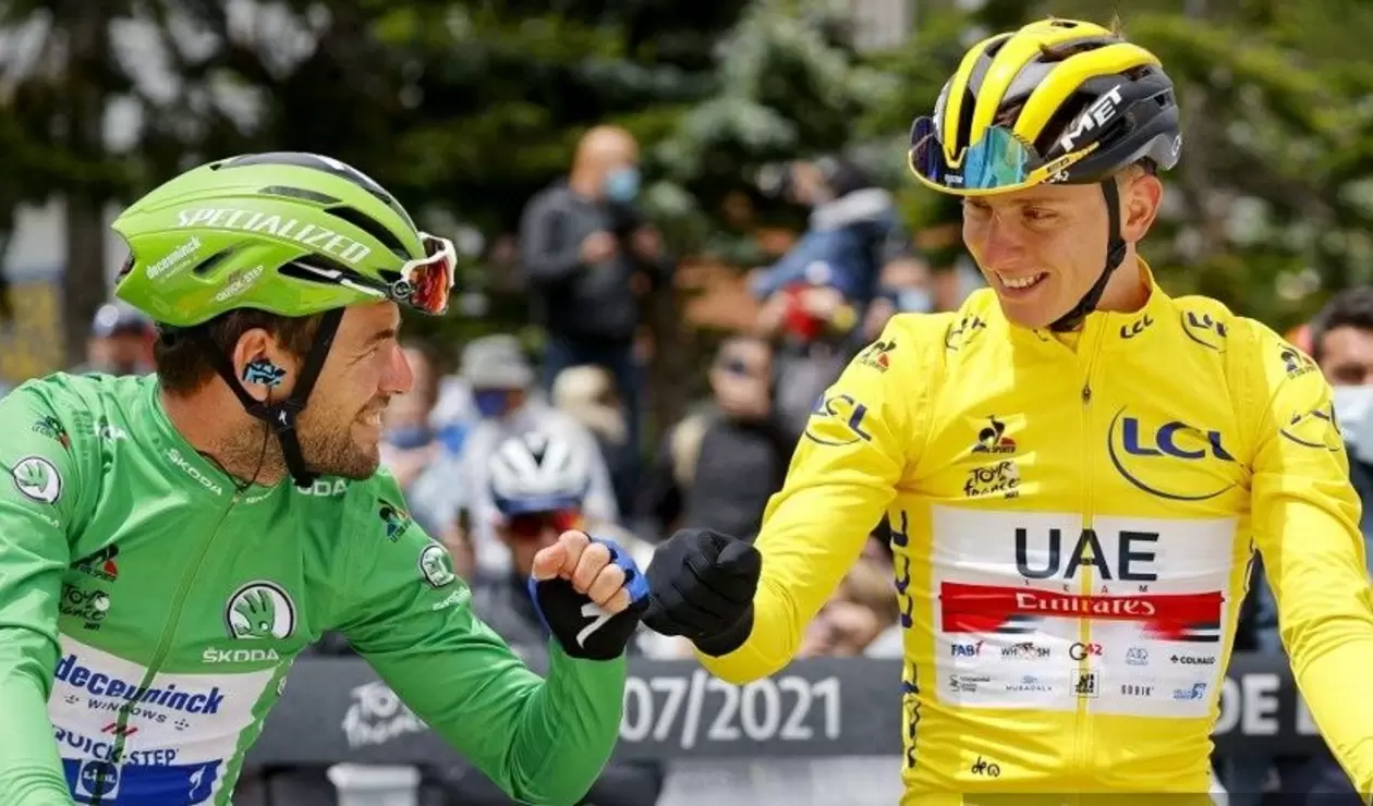Cavendish y Pogacar - Tour de Francia