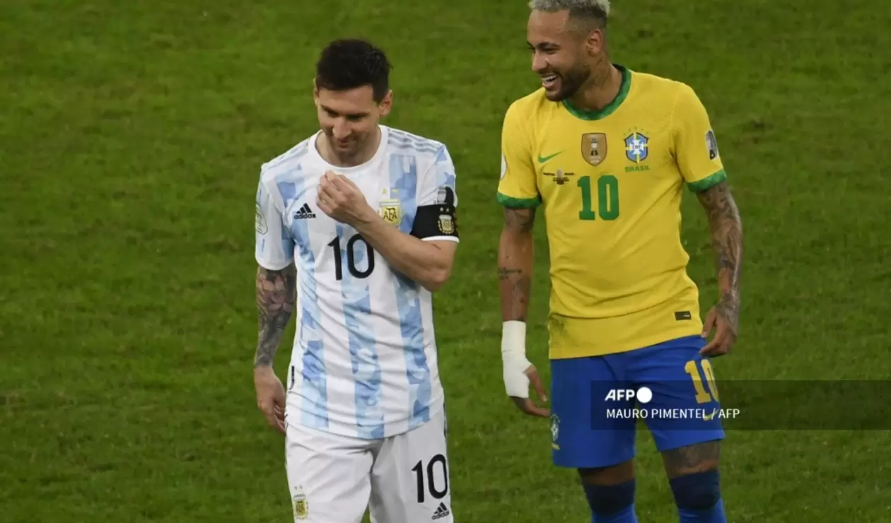Neymar y Messi - Copa América 2021