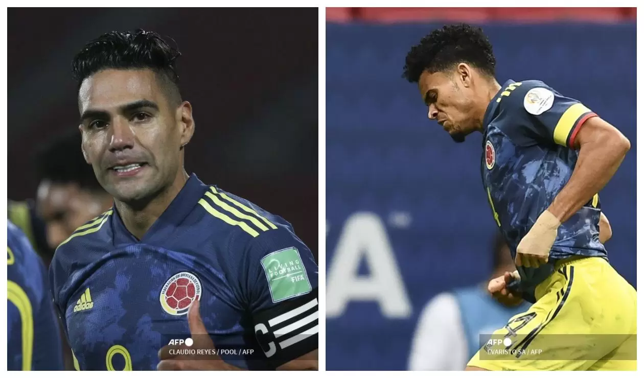 Falcao y Luis Díaz - Selección Colombia