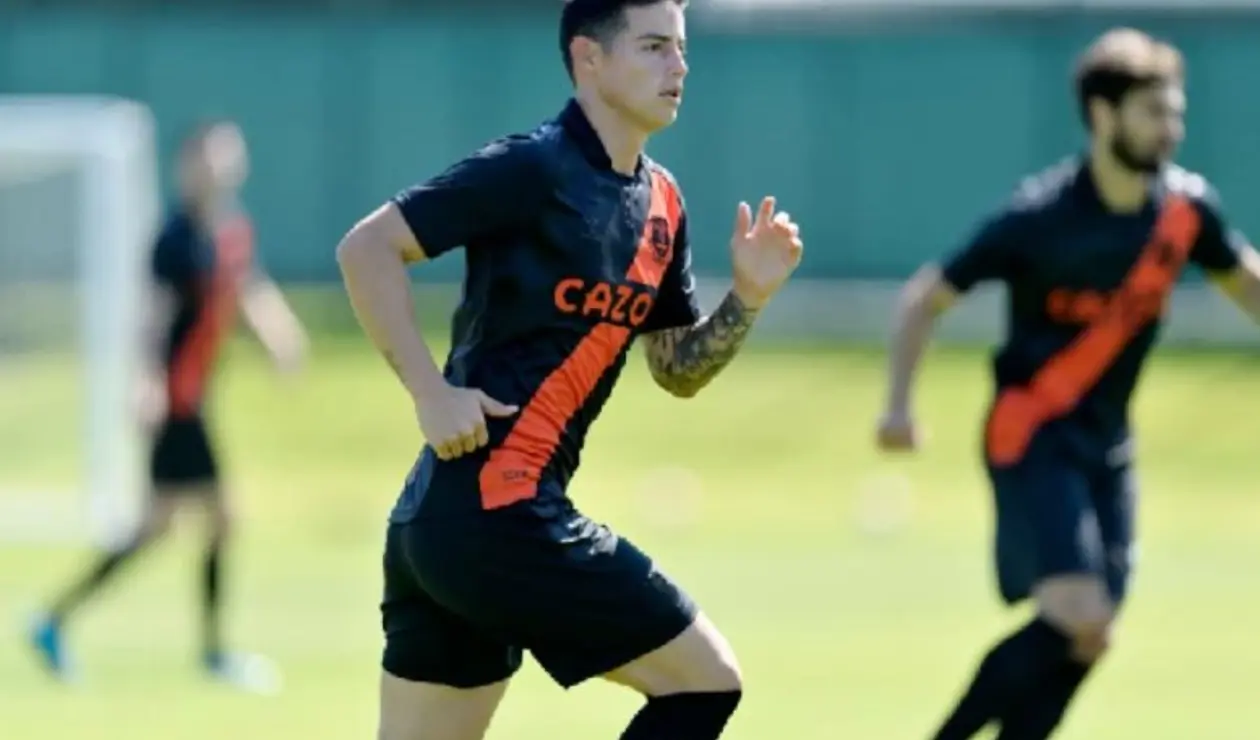 James Rodríguez, Everton, pretemporada
