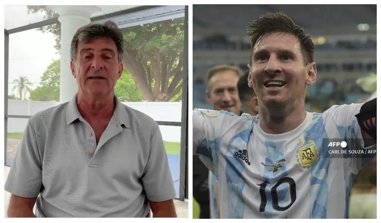 Mario Alberto Kempes y Lionel Messi