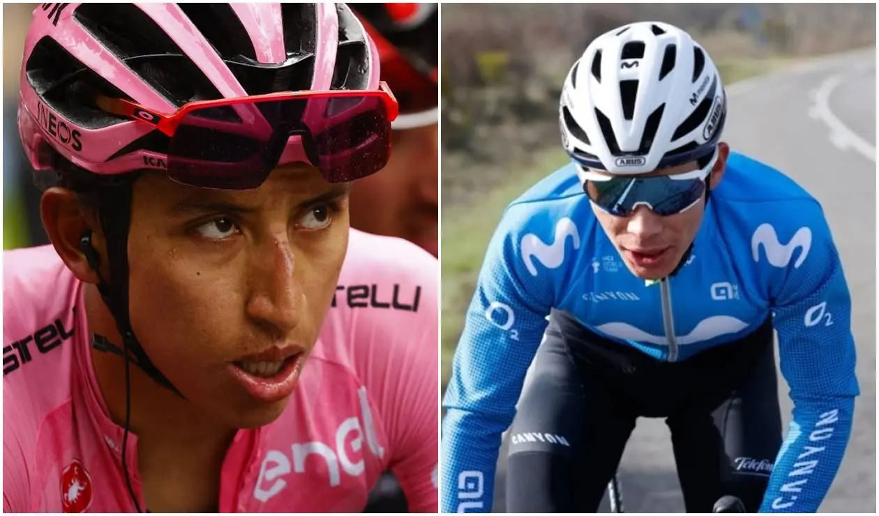 Egan Bernal y 'Supermán' López