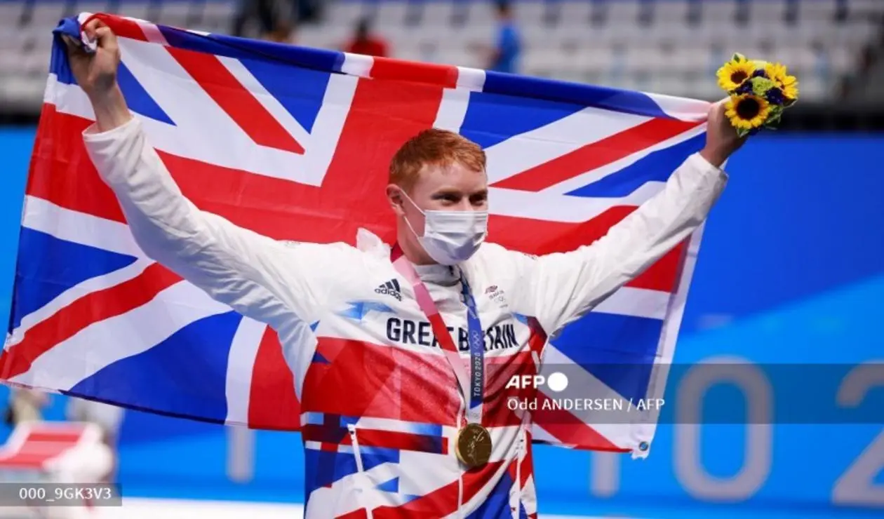 Tom Dean, nadador británico en los Juegos Olímpicos