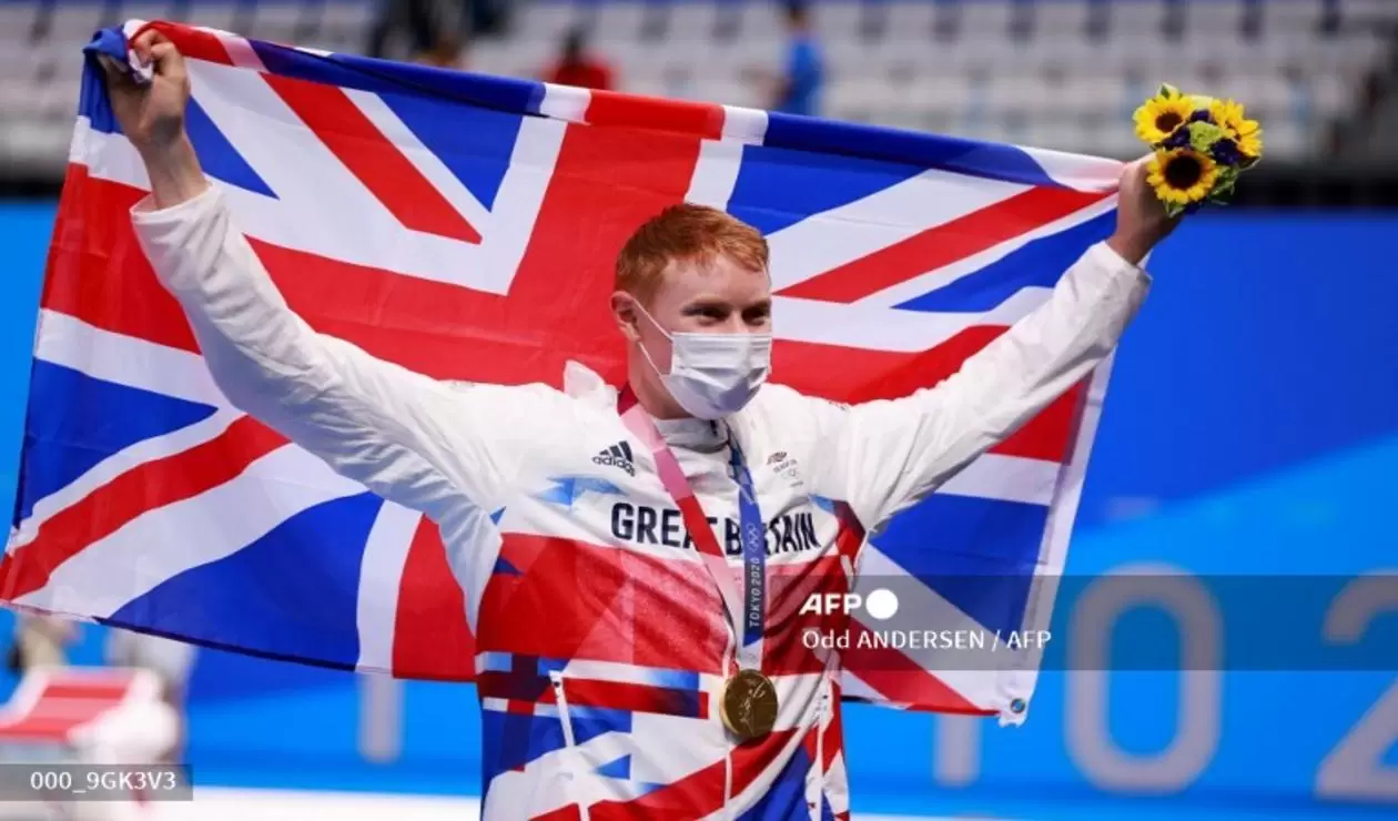 Tom Dean, nadador británico en los Juegos Olímpicos