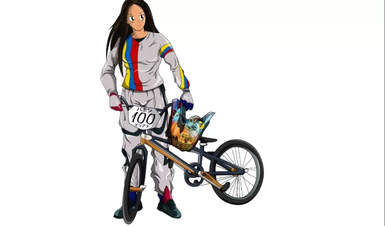 Deportistas colombianos versión anime