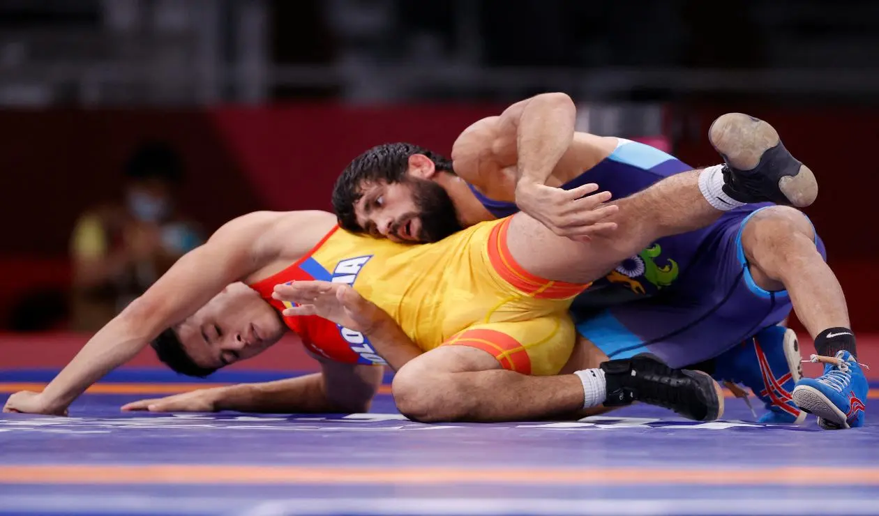 Óscar Tigreros, luchador colombiano en los Olímpicos