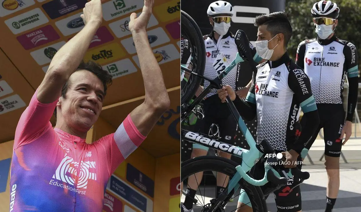 Rigoberto Urán, Esteban Chaves, Education First