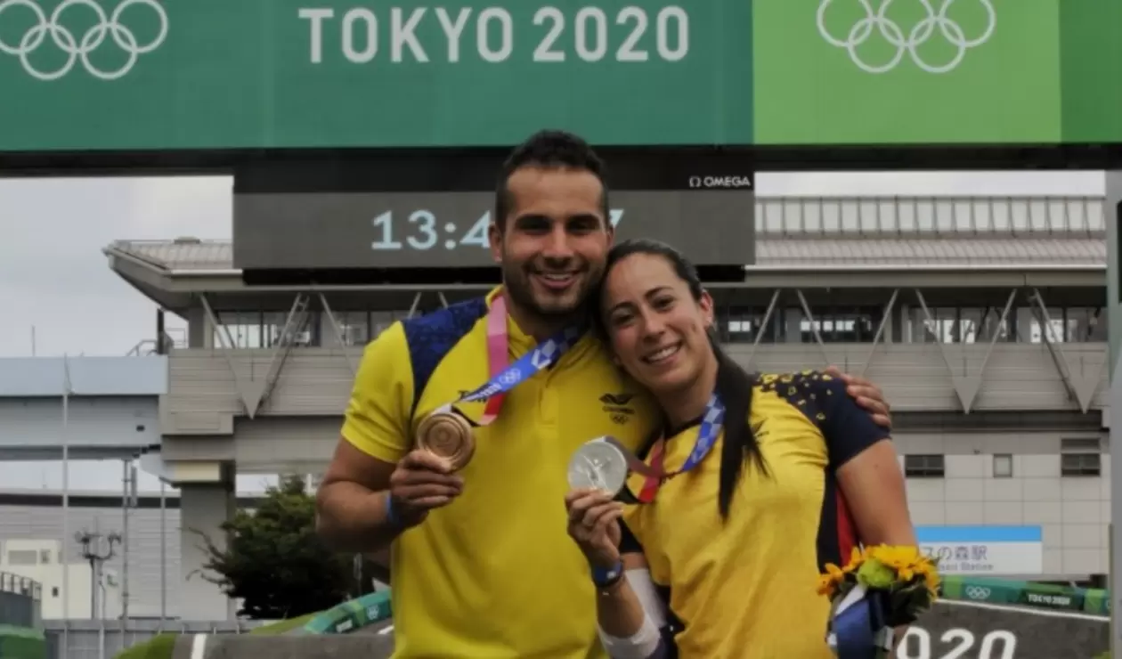 Mariana Pajón y Carlos Ramírez - Juegos Olímpicos