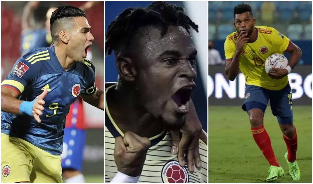 Falcao, Duván y Borja, Selección Colombia