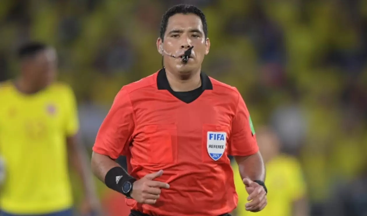 Diego Haro, árbitro de Colombia vs Ecuador