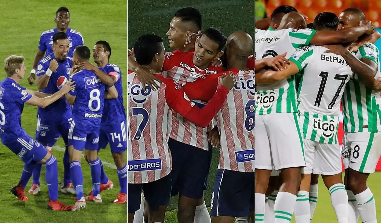 Millonarios, Atlético Nacional, Junior, Liga Betplay
