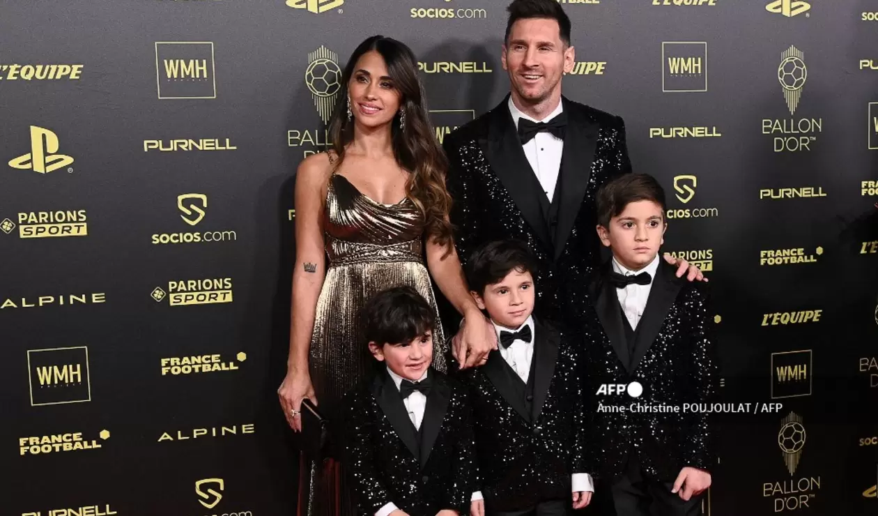 Lionel Messi y su familia 2021-2