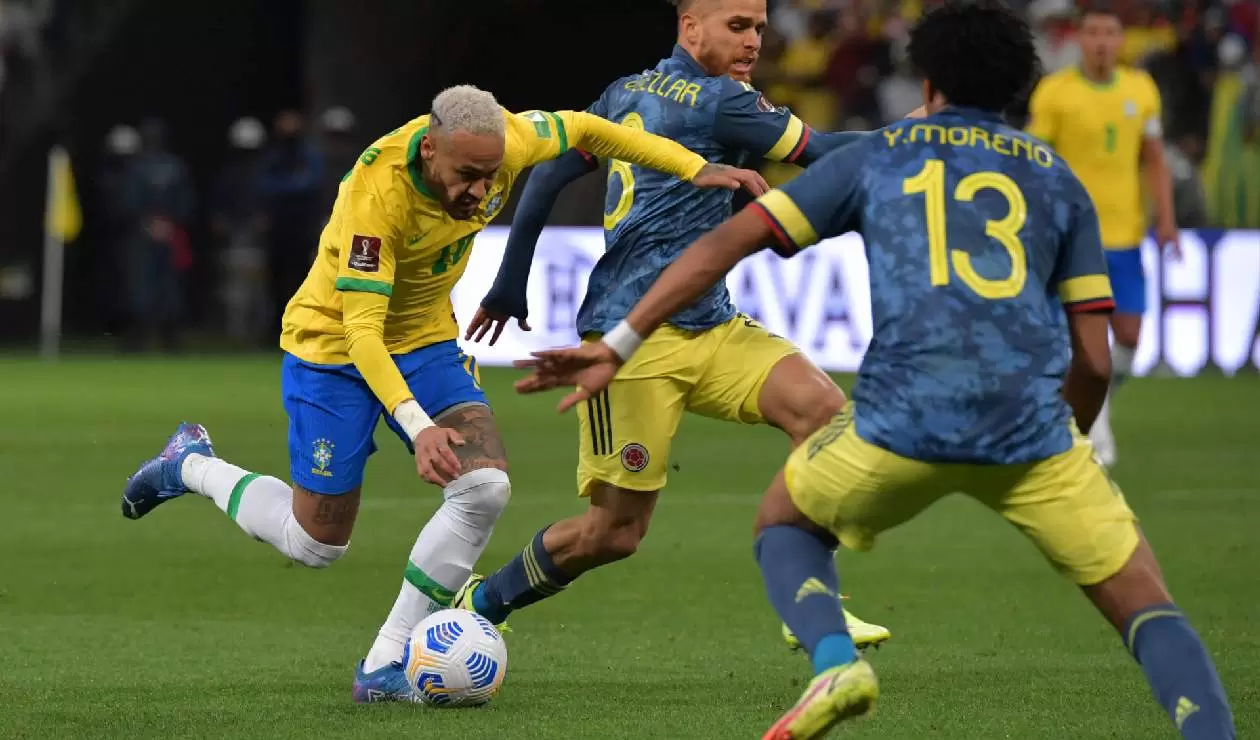 Colombia perdió con Brasil en la Eliminatoria