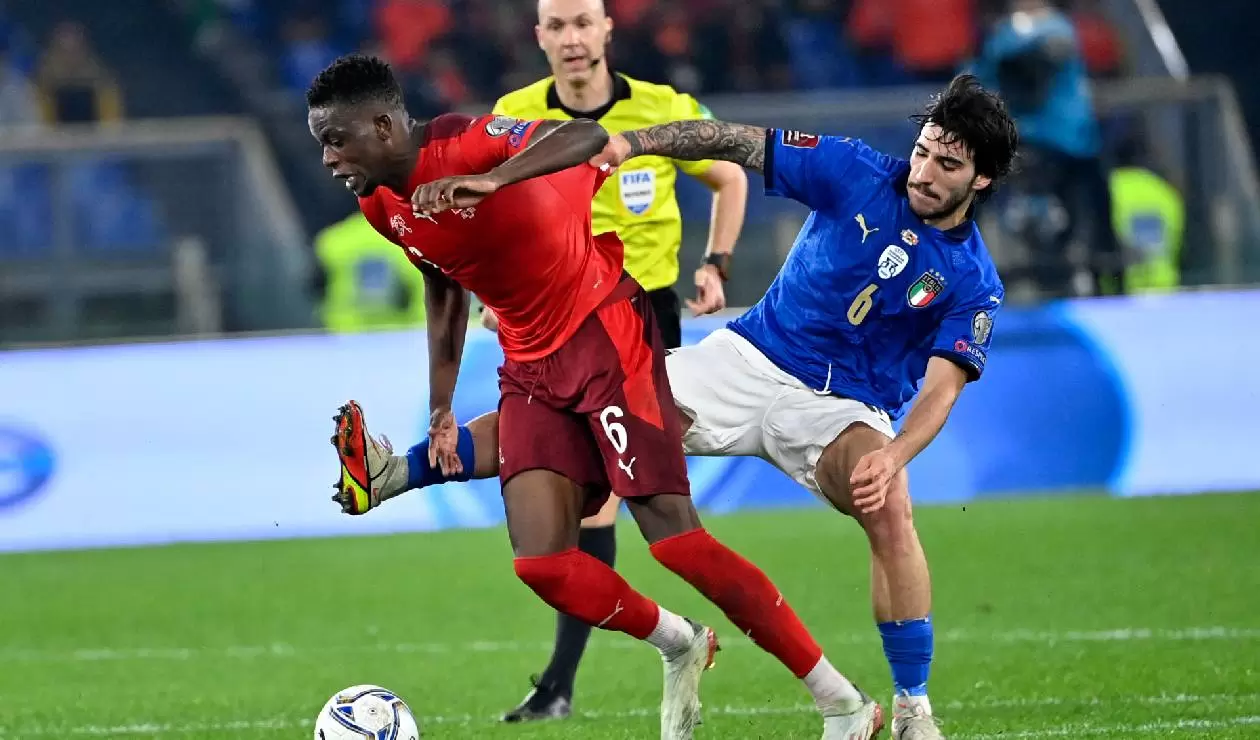 Italia y Suiza se enfrentaron en la Eliminatoria