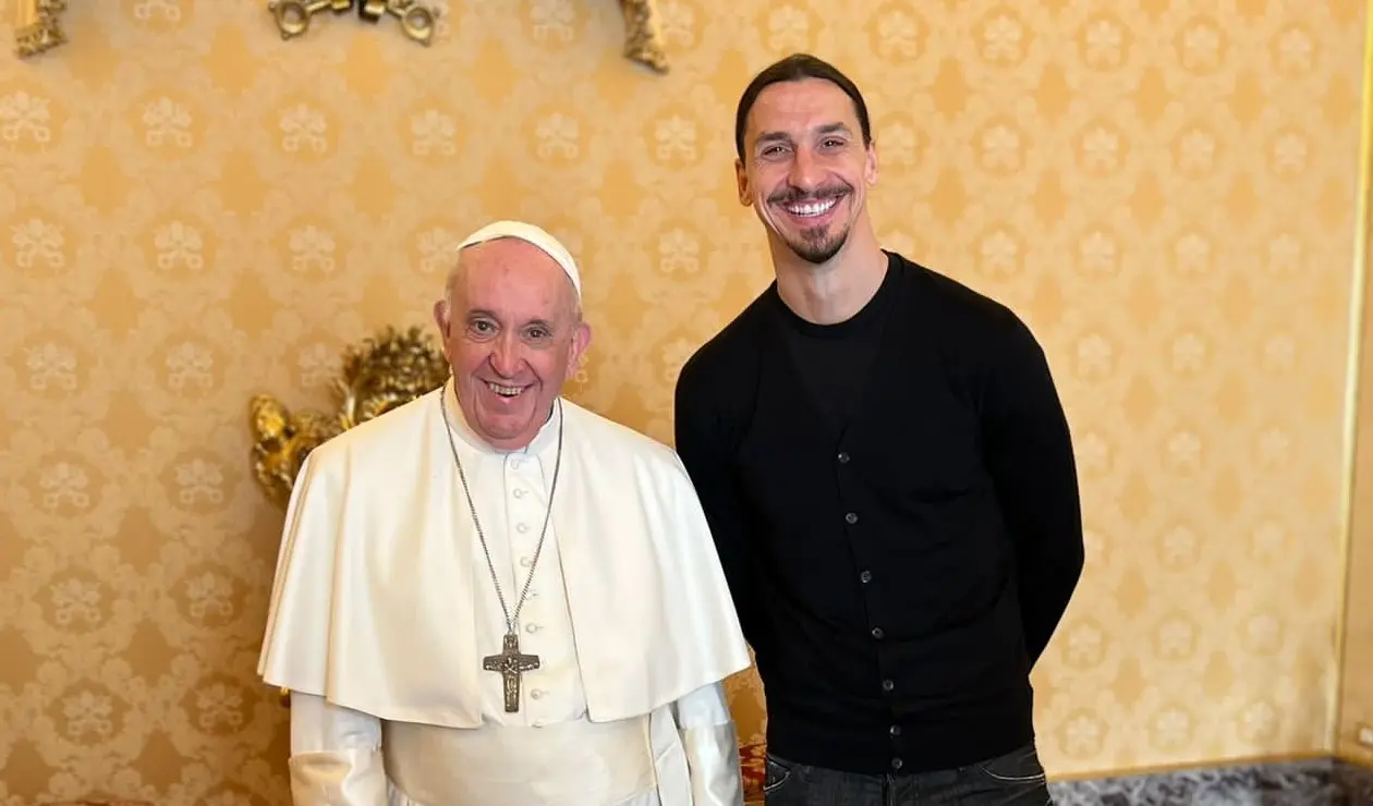 Zlatan Ibrahimovic y el papa