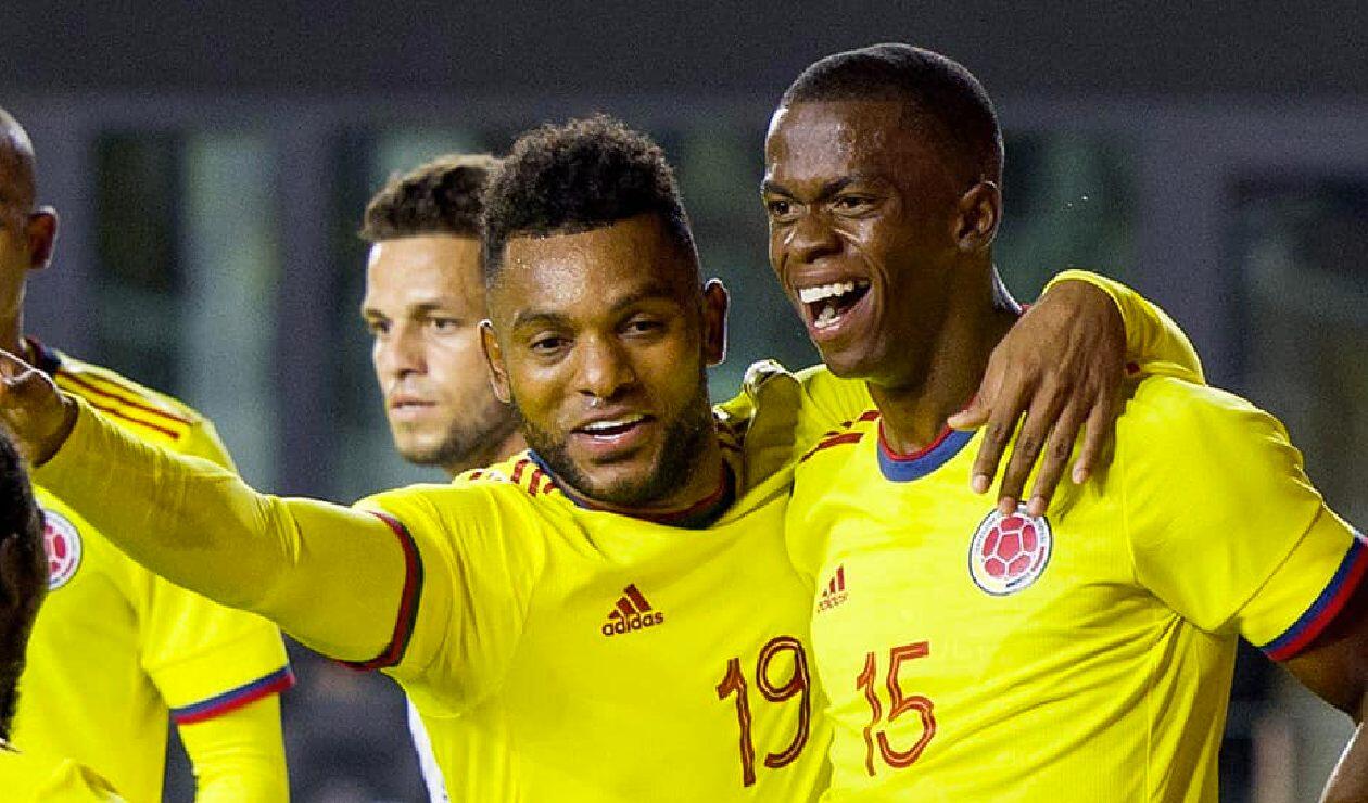Selección Colombia; Miguel Borja y Andrés Colorado