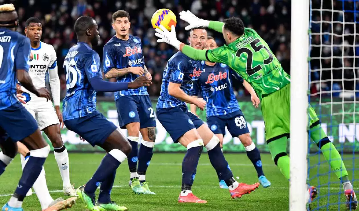 David Ospina en empate de Napoli con Inter