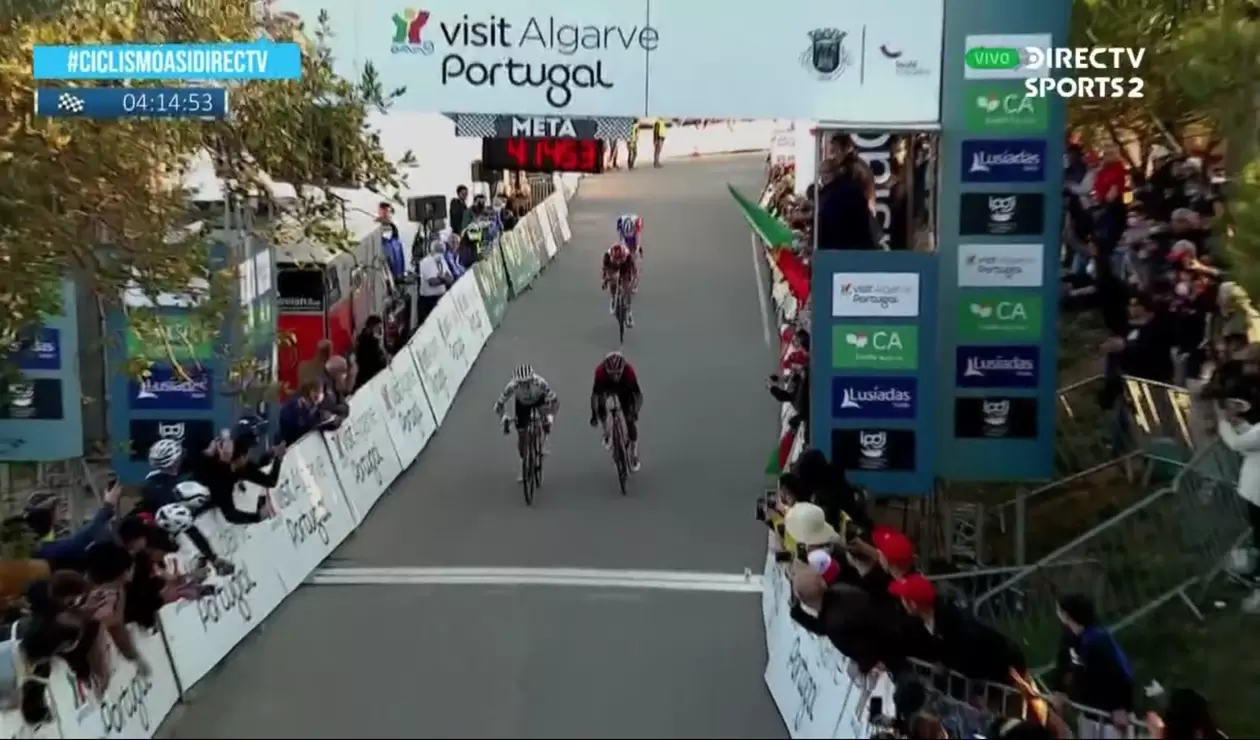 Sergio Higuita ganó la última etapa de la Vuelta al Algarve