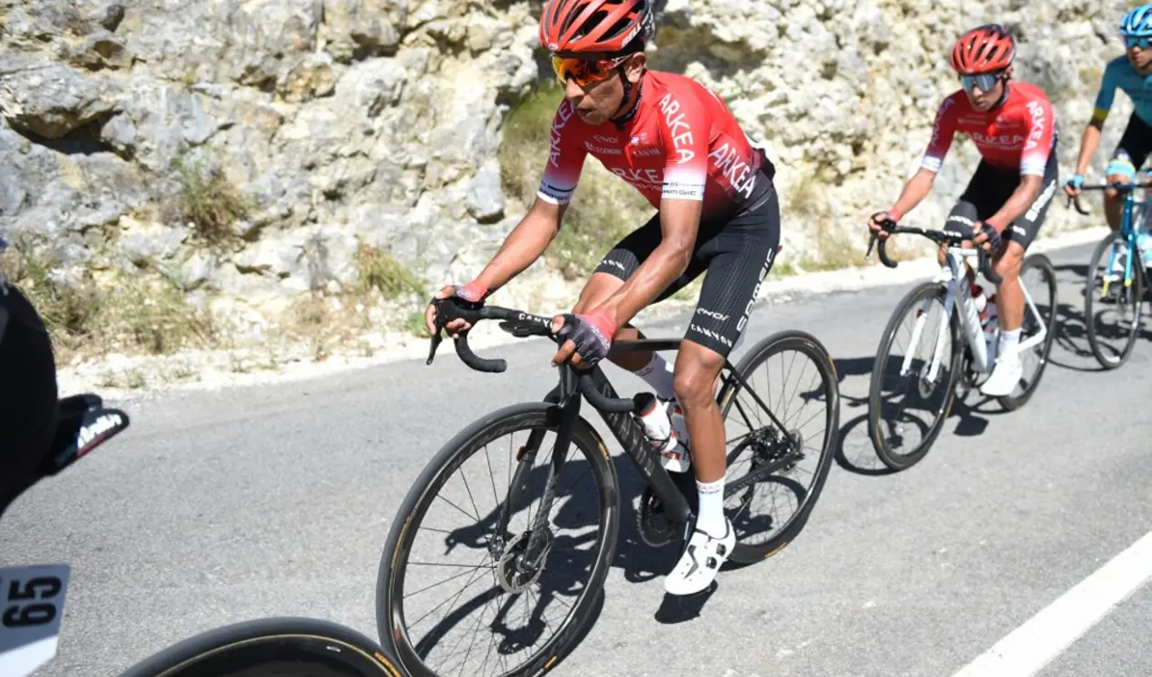 Nairo Quintana, líder del equipo Arkea en la París Niza