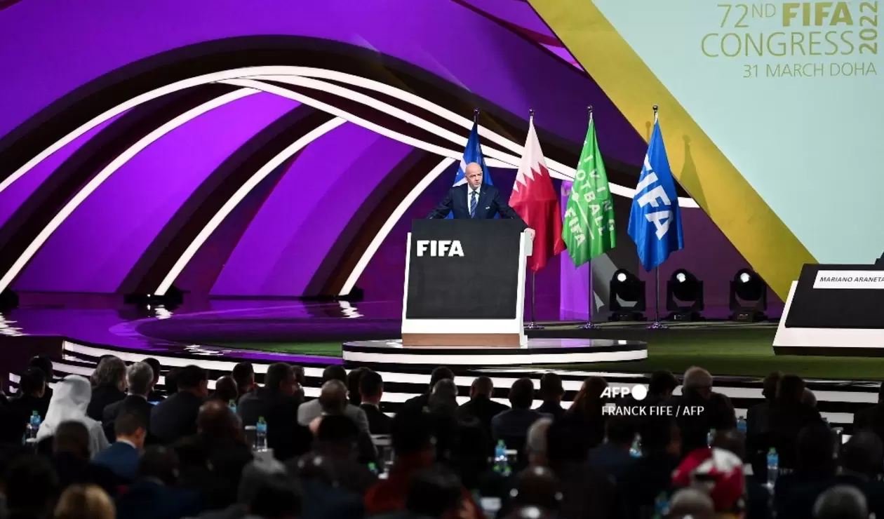 Congreso de la FIFA, en Doha, Catar.