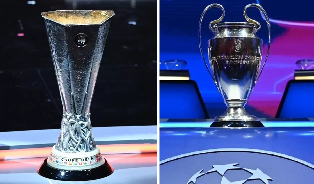 Trofeos de Europa League y Champions