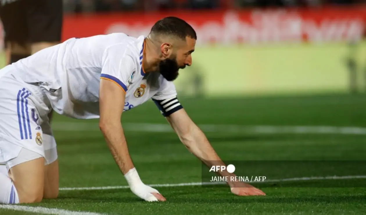 Benzema, baja para el clásico frente a Barcelona.