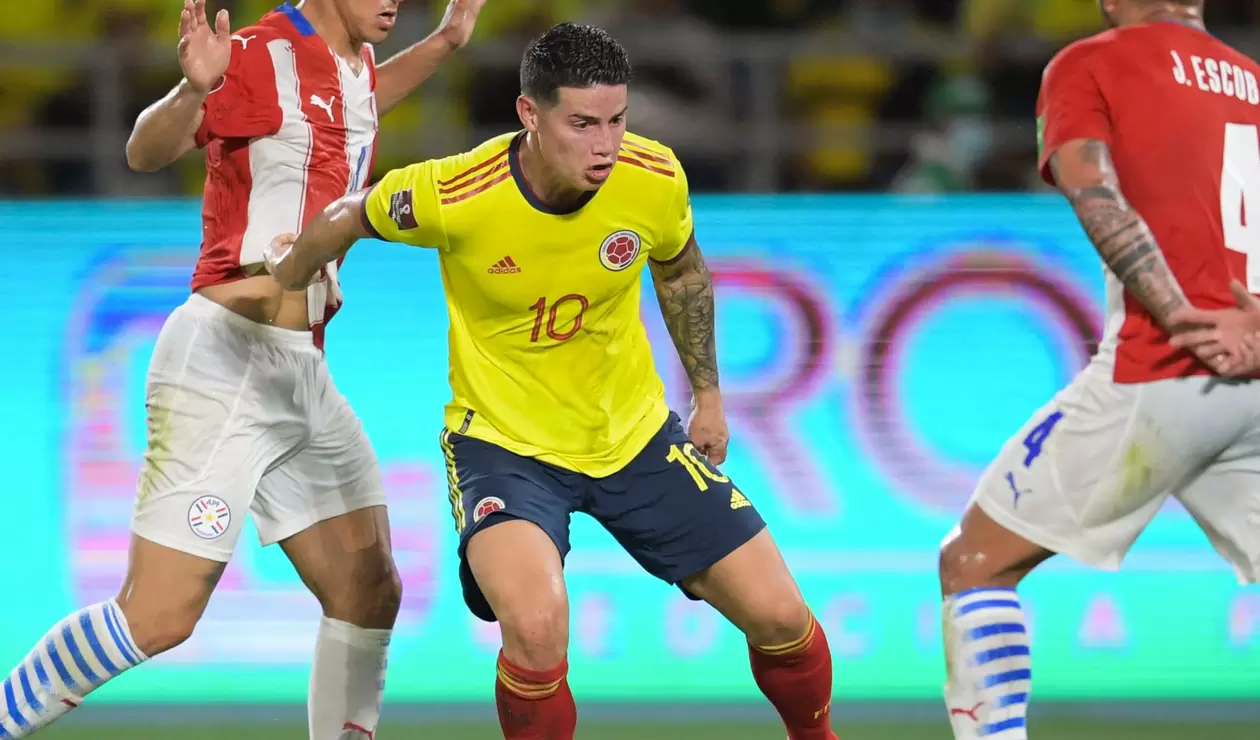 James Rodríguez no había sido convocado para los últimos partidos del Al Rayyan; de allí la duda que había con Colombia