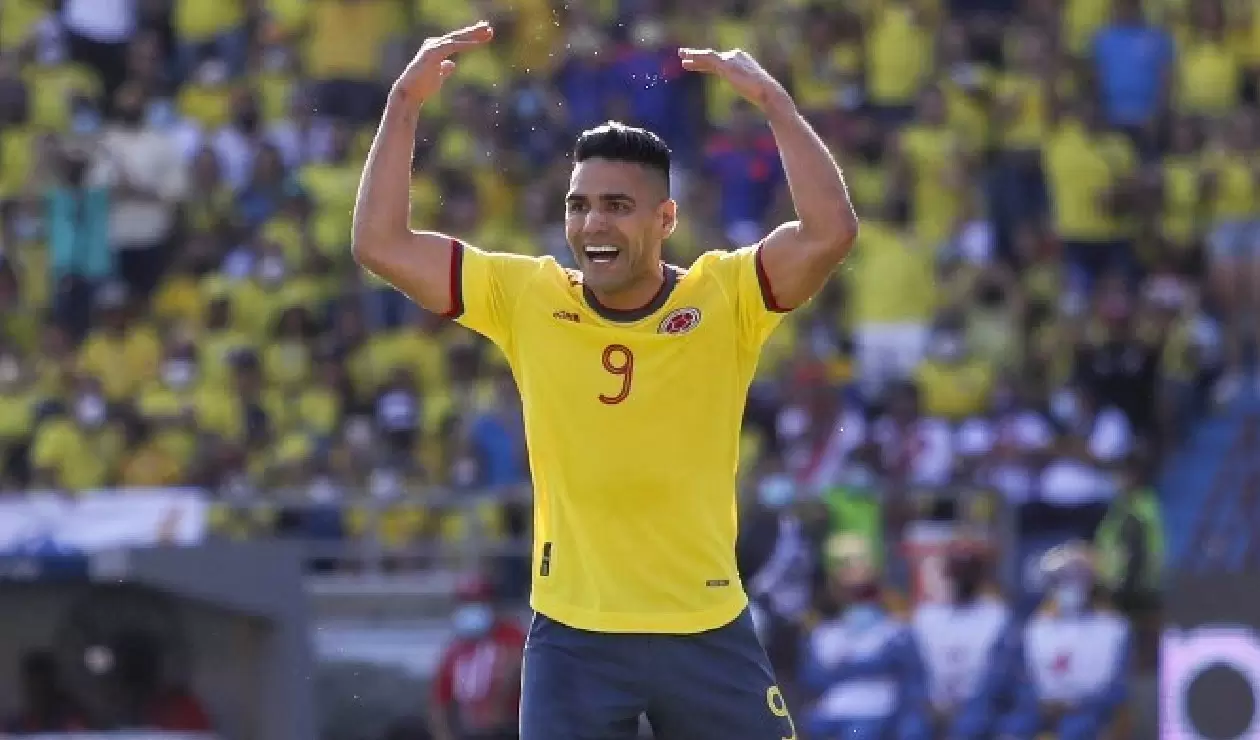 Rdamel Falcao Garcia en uno de sus últimos partidos con Colombia.