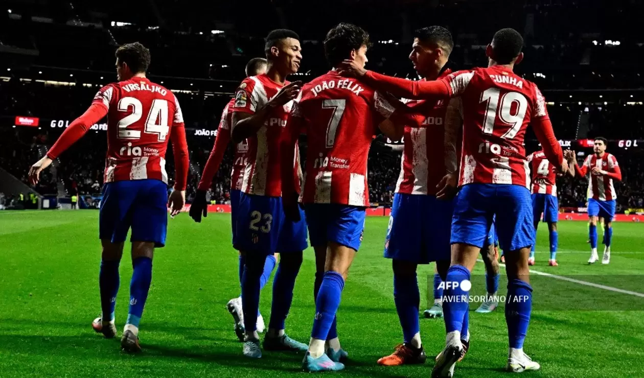 Atlético de Madrid en su último partido de Liga.