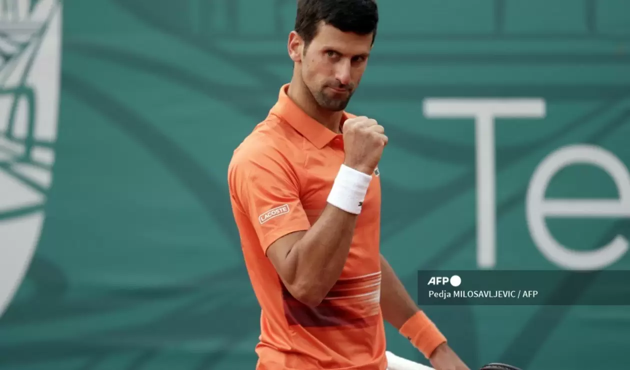Novak Djokovic en su partido por los cuartos de final del ATP 250 de Belgrado.