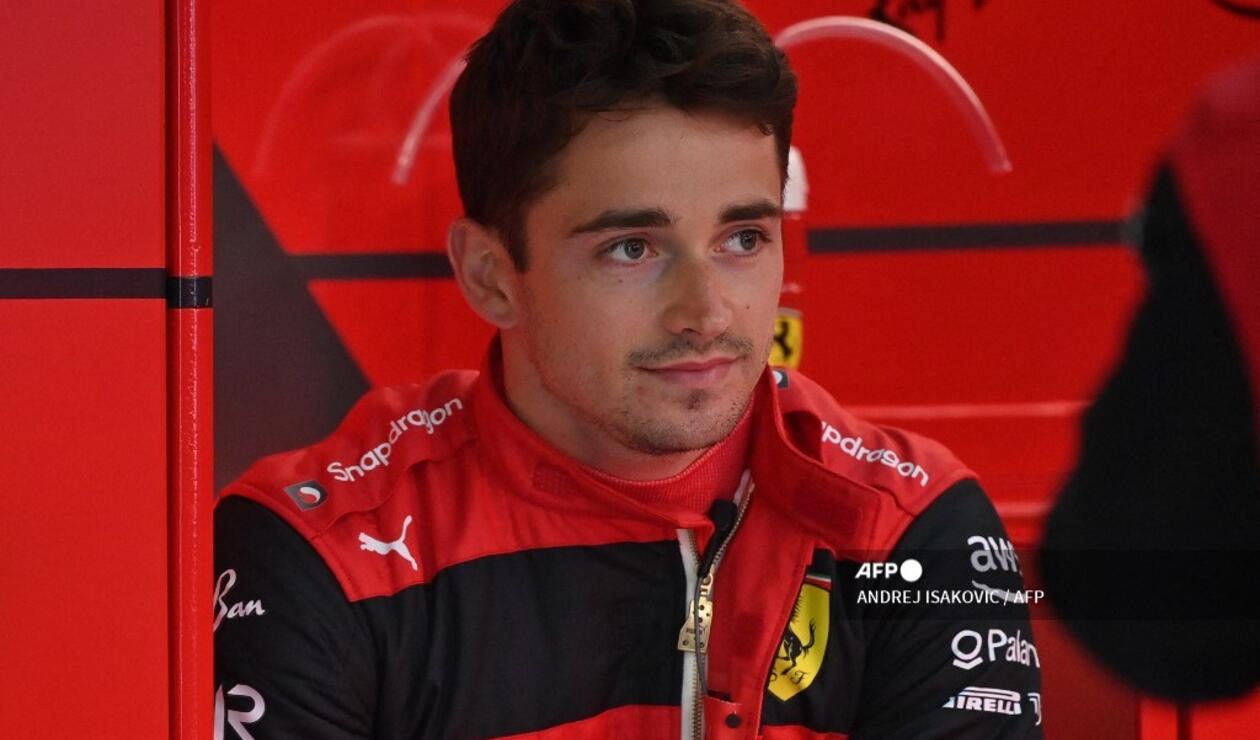 Charles Leclerc en los primeros ensayos libres del GP de Emilia Romaña de 2022.