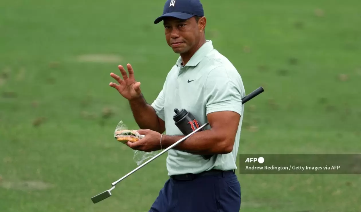 Tiger Woods entrena para su posible regreso en Augusta.