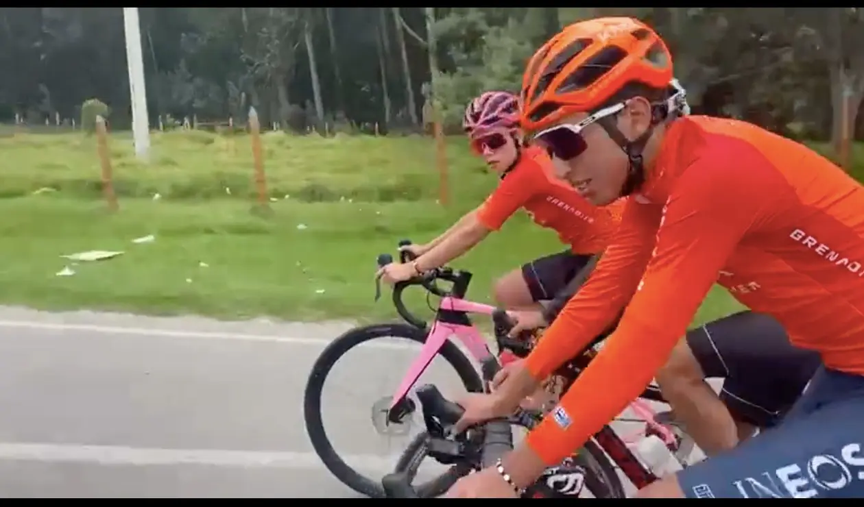 Egan Bernal, entrenamiento