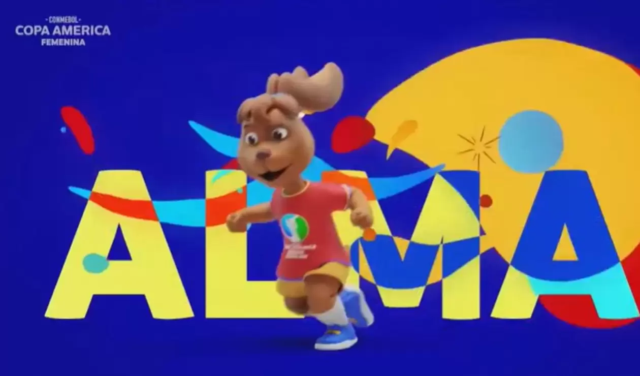 Alma, mascota oficial de la Copa América femenina.