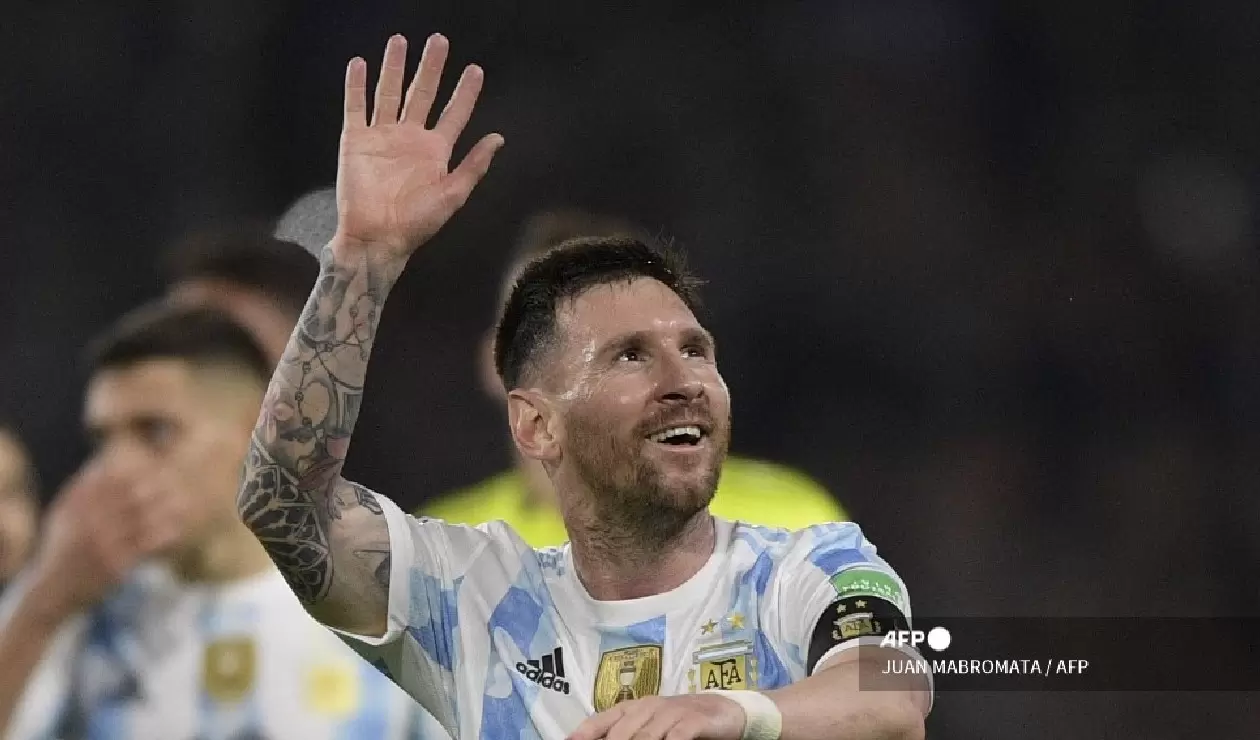Lionel Messi, en su último partido de Eliminatorias en terriotrio argentino.