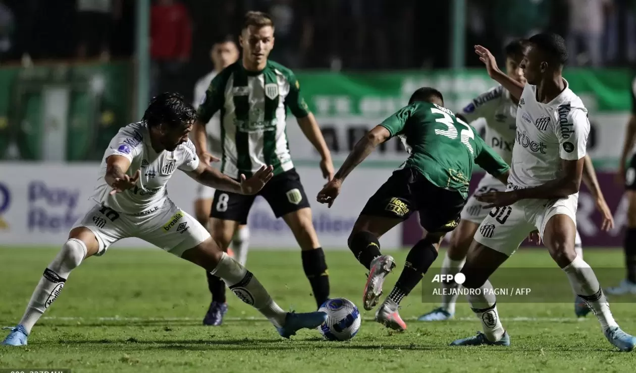 Banfield vs Santos, Copa Sudamericana 2022.